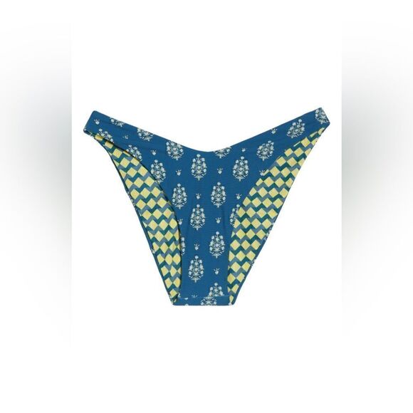 Maaji NWT Swizzle Splendour Reversible Bikini Bottoms Blue Size M - Picture 9 of 12